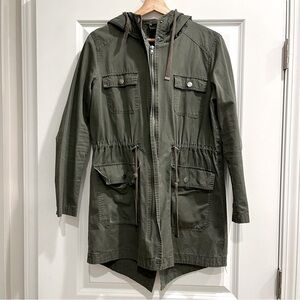Love Tree Olive Green Hooded Jacket
